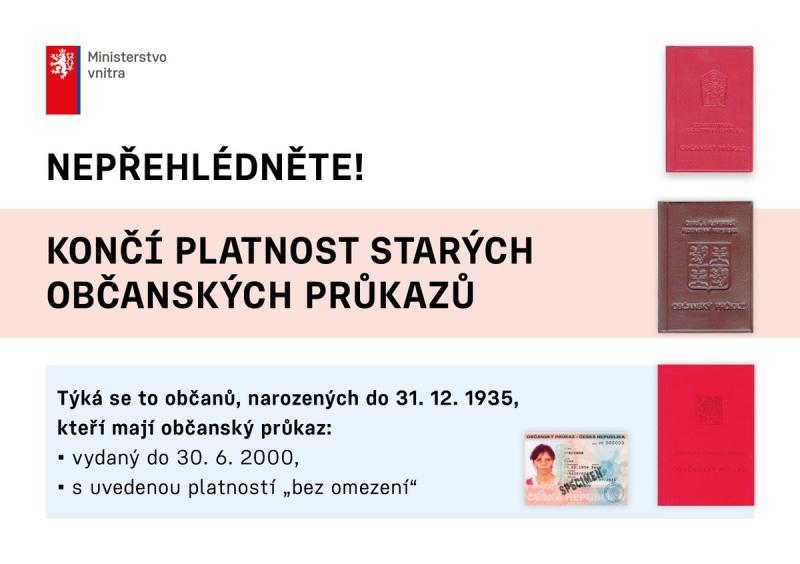 končící plastnost občanských průkazů